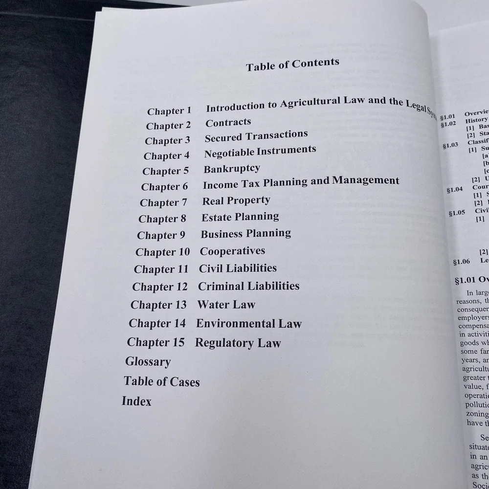 Roger‎ McEowen Principles of Agricultural Law Textbook Spring 2022 Edition Blue